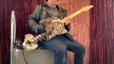 Musician 'Prince Midnight' Makes Fully-Functional Electric Guitar from His Uncle's Skeleton! Bizarre Video Goes Viral