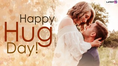 Happy Hug Day 2021 HD Images & Wishes: Facebook Greetings, GIFs, SMS, WhatsApp Stickers, Telegram Pics & Signal Messages to Show Affection Towards Your Love Ahead of Valentine's Day