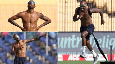 Hardik Pandya Flaunts His Abs During Training Session, Works on His Fitness As He Recovers From Back Injury (See Post)