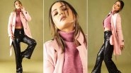 Hina Khan&rsquo;s Winter Wardrobe Is a Whole Lot of Mauve Thrown In With a Dash of Shimmer (View Pics)