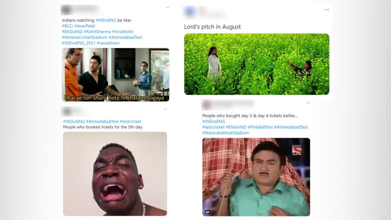 Fans React With Funny Memes and Jokes After India vs England Day-Night Test Ends With Three Days To Spare