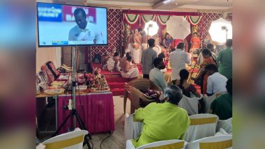 India vs England 1st Test 2021: Indian Family Live Streams Chennai Test at Wedding Function, Picture Goes Viral