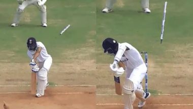 James Anderson Rattles Shubman Gill, Ajinkya Rahane’s Stumps with Scintillating In-Swingers as England Beat India by 227 Runs in Chennai Test (Watch Videos)