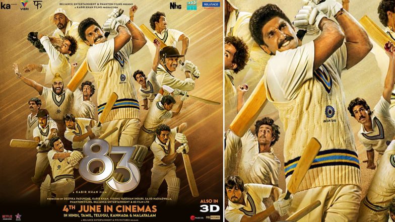 ’83: Ranveer Singh, Deepika Padukone, Pankaj Tripathi’s Sports Film To Release in Theatres on June 4!