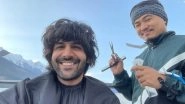 Kartik Aaryan Gets a Haircut in Manali amid Bhool Bhulaiyaa 2 Schedule (See Pic)