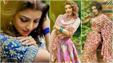 5 Beautiful Photos of Kajal Aggarwal in Designer Lehengas and Saree!