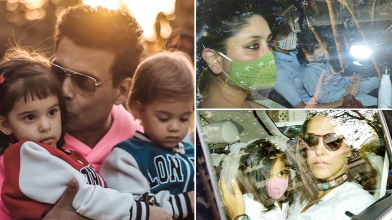 Karan Johar’s Twins Yash and Roohi’s Birthday Bash: Kareena Kapoor’s Son Taimur, Neha Dhupia’s Daughter Mehr and Others Arrive in Style!