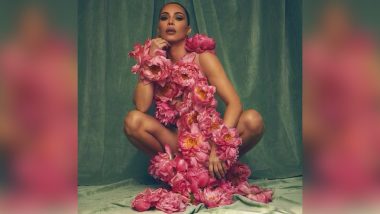 Kim Kardashian Covers Herself With Pink Flowers for a Photoshoot, Calls It ‘Flower Power’ (View Post)