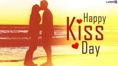 Happy Kiss Day 2021 Messages and WhatsApp Stickers: Facebook Wishes, Romantic Quotes, Cute Telegram GIFs, Signal HD Images and Greetings to Send to Your Beau Ahead of Valentine’s Day