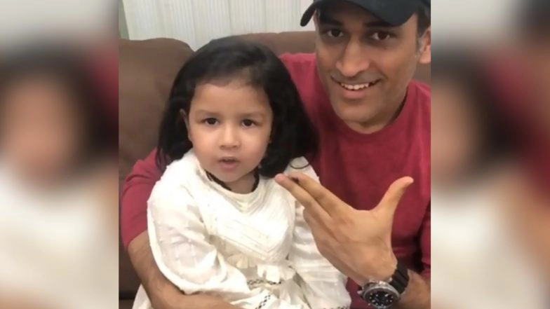 MS Dhoni’s Daughter Ziva Celebrates Her 6th Birthday: A Look at Some Adorable Pictures & Videos of Former Indian Captain and His Little Princess