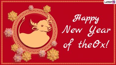 Chinese New Year 2021 HD Images, Wishes and 'Gong Hei Fat Choy' Greetings: Send CNY Messages, WhatsApp Stickers, Signal Quotes, Spring Festival Ox Pics & GIFs to Celebrate the Lunar Year