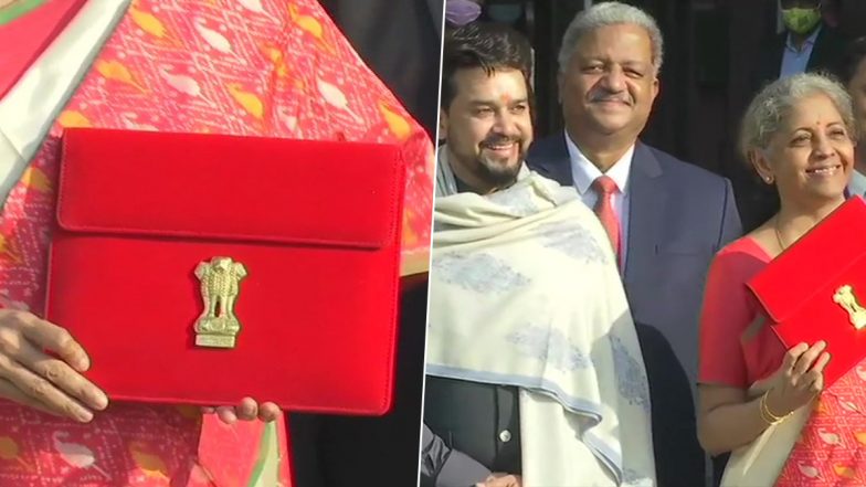 Union Budget 2021 Goes Digital! Tab Replaces Traditional 'Bahi Khata' as Finance Minister Nirmala Sitharaman Gets Set to Present First Paperless Budget in Parliament Today