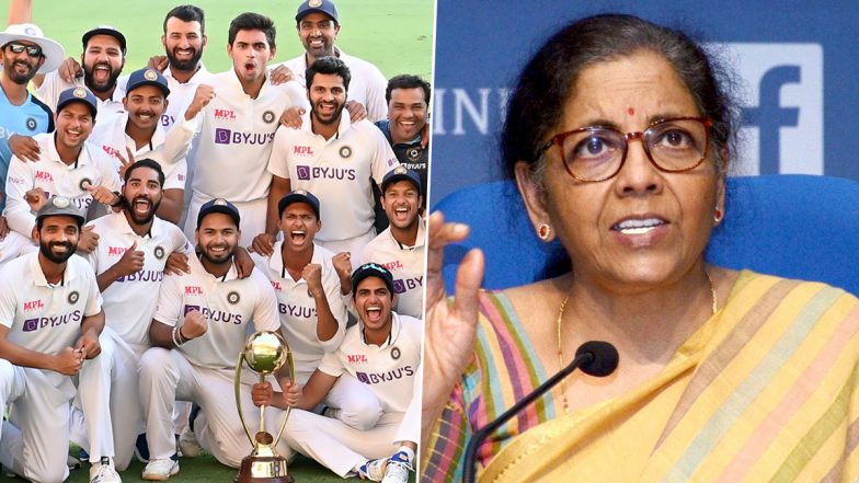 Nirmala Sitharaman, Finance Minister, Recalls Indian Cricket Team’s Historic Test Series Triumph Over Australia During Union Budget 2021 Speech