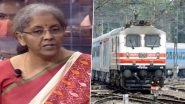 Rail Budget 2021: Rs 1.10 Lakh Crore Allocated For Indian Railways, Rs 1.07 Lakh Crore For Capital Expenditure Only