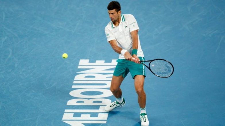 Novak Djokovic Prepares for Australian Open 2022, Pictures of His Practice Session Goes Viral (See Pics)