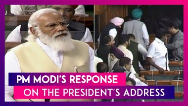 PM Modi’s Reply In Lok Sabha To Motion Of Thanks On President’s Address; Calls Congress Divided, Confused As MPs Walk Out