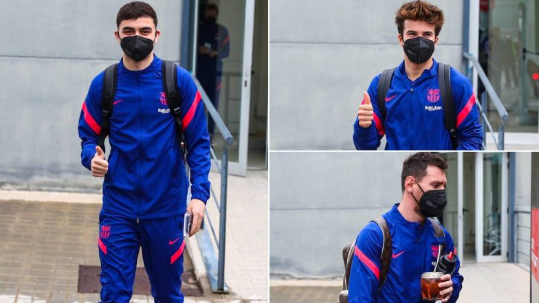 Lionel Messi, Other Barcelona Stars Leave for Sevilla Ahead of Copa Del Rey 2020–21 Semi-Final First Leg Match (See Pics)