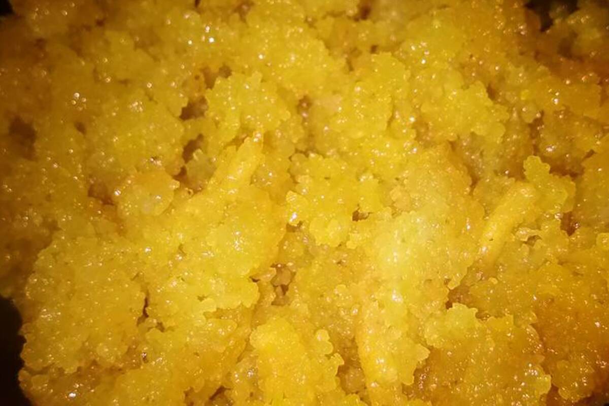 A delectable halwa made of grated sweet corn sweetened with sugar, ghee, cardamom powder, khoya and food colouring. A delectable halwa made of grated sweet corn sweetened with sugar, ghee, cardamom powder, khoya and food colouring.