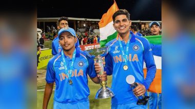 This Day That Year Prithvi Shaw Shubman Gill Guide India To 18 Under 19 World Cup Title Icc Revisits The Glorious Moment View Post Latestly
