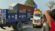 Chakka Jam: Protesting Farmers Make Way for Ambulance at Palwal-Agra Highway at Atohan Chowk