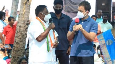 Rahul Gandhi Tells Fishermen in Puducherry He Wants to Accompany Them During Fishing to Understand Their Ordeals