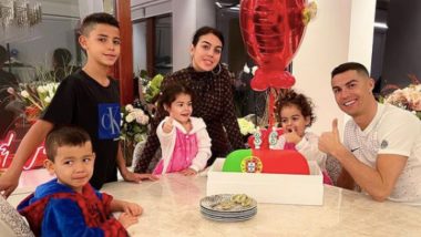 Cristiano Ronaldo Celebrates his 36th Birthday With Girlfriend Georgina Rodriguez and Kids, CR7 Reflects Back on Life and Career (See Post)