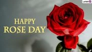 Rose Day 2021 Wishes for Girlfriend & HD Images: WhatsApp Sticker Messages, GIF Greetings, Romantic Quotes, Beautiful Rose Flower Photos To Send Her Ahead of Valentine&rsquo;s Day