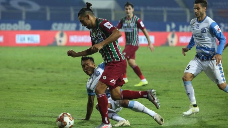 ATK Mohun Bagan 1-0 Jamshedpur FC, ISL 2020-21 Match Result: Roy Krishna Scores Late Goal to Help Mohun Bagan Reclaim Top Spot