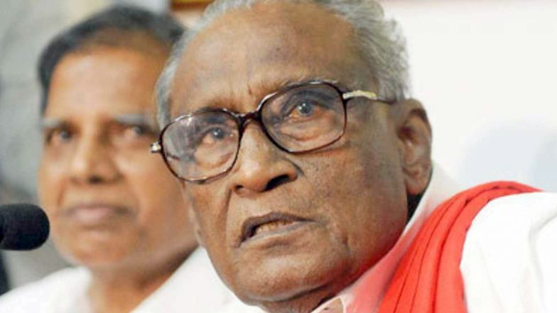 D Pandian Dies at 88; Senior CPI Leader Breathes Last in Chennai