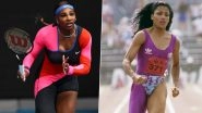 Serena Williams Brings Back the &lsquo;One-Legged Catsuit&rsquo; at Australian Open 2021, Says She Was Inspired by Flo-Jo (See Pics)