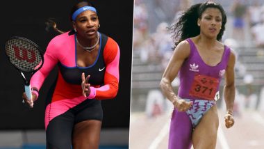 Serena Williams Brings Back the ‘One-Legged Catsuit’ at Australian Open 2021, Says She Was Inspired by Flo-Jo (See Pics)
