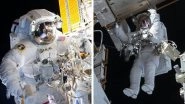 NASA Spacewalk: Spacewalking Astronauts Kate Rubins and Victor Glover Prep Station for New Solar Wings (Watch Video)
