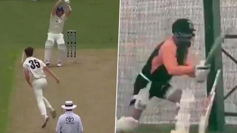 Virat Kohli Imitates Steve Smith’s Batting Style During Net Session at Narendra Modi Stadium (Watch Video)