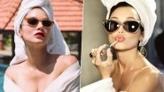 Sunny Leone Goes the Iconic Audrey Hepburn Way To Explain the &lsquo;Power of a Perfect Lipshade&rsquo; (View Pics)