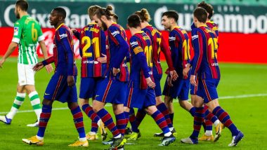 Barcelona Announce 20-Men Squad for Copa del Rey 2020-21 Clash Against Sevilla, Check Out Predicted XI For Both Teams
