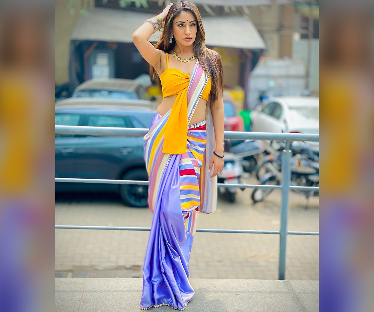 Surbhi Chandna In Dual Colour Saree Missing Naagin 5 Take A Look Back At Surbhi Chandna S Best Saree Moments Latest Photos Images Galleries Latestly Com