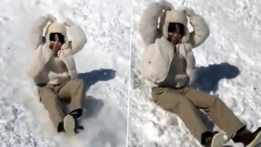 BTS Jimin Adorably Slides Down Snow Hill & Loses His Balance Which Makes the Video Even Cuter! K-Pop ARMY Can't Keep Calm