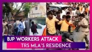 39 BJP Workers Arrested For Pelting Stones, Attacking TRS MLA Challa Dharma Reddy&rsquo;s House In Warangal, Telangana