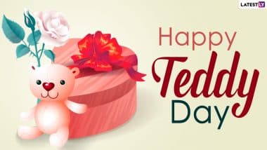 Teddy Day 2021 Wishes For Boyfriend: WhatsApp Stickers, Teddy Day HD Images, Signal Quotes, Valentine Week Telegram Messages, GIFs and Facebook Greetings to Send To Your Beau