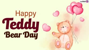 Happy Teddy Day 2021 Wishes for Girlfriend: WhatsApp Stickers, Cute Teddy Quotes, Telegram Messages, Signal HD Images and Facebook Greetings to Celebrate Valentine Week