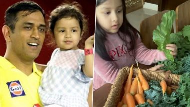 Ziva Dhoni Shares Glimpse of Vegetables Grown At MS Dhoni's Farm in Ranchi (Watch Video)