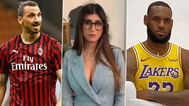 Mia Khalifa Blasts Zlatan Ibrahimovic Over His ‘Stick to Sports’ Remark for LeBron James, Asks AC Milan Striker to Stop Selling us TVs (View Post)