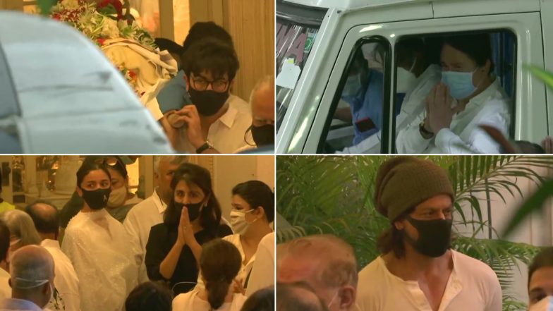 Rajiv Kapoor’s Funeral: Nephew Ranbir Kapoor Performs the Last Rites; Alia Bhatt, Shah Rukh Khan Arrive to Offer Their Condolences