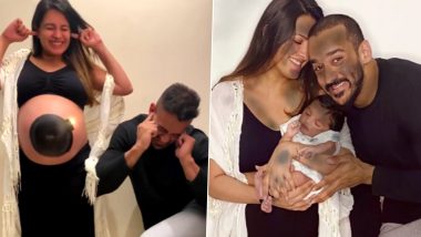 Anita Hassanandani and Rohit Reddy Reveal Their Baby Boy’s Name With a Creative Video, Name Him Aaravv (Watch Video)