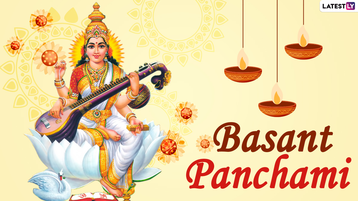 Happy Basant Panchami 2021 Wishes, Greetings & Quotes: Share Saraswati Puja  HD Images, WhatsApp Stickers, Facebook Messages, Telegram Pics and GIFs to  Send on Vasant Panchami | 🙏🏻 LatestLY