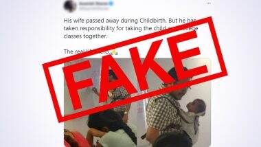 Teacher Holding Baby in Class Because His Wife Passed Away? Here’s the Truth Behind Old Pics Going Viral With Fake Claim