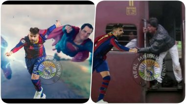 Fans Replace Kajol With Gerard Pique in DDLJ Iconic Scene as Barcelona Star Attempts to Grab Kylian Mbappe, Netizens Come Up With Host of Other Funny Memes