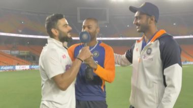 Virat Kohli Speaks Gujarati, Praises Axar Patel After India Beats England; Says ‘Aye Bapu Thaari Bowling Kamal Chhe’