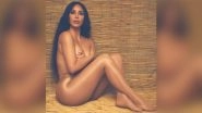 Did Kim Kardashian Go Complete Naked? KUWTK Star Wears Nothing But Nude SKIMs Tights Kissing Her Caramel Skin, Fans Love Her Energy Amid Divorce Rumours (See Pic)