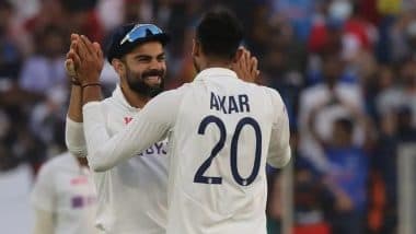 Virat Kohli, Rohit Sharma, Axar Patel & Other Members of Team India React After A Comprehensive Win Over England in 3rd Test 2021 (Check Reactions)